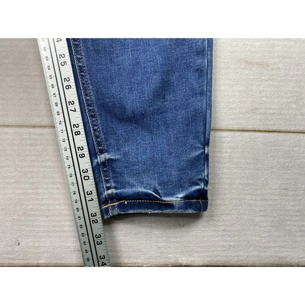 Maurice's Jeans Womens M XLong Pull On Super High Rise Jeggings Dark Wash NWT